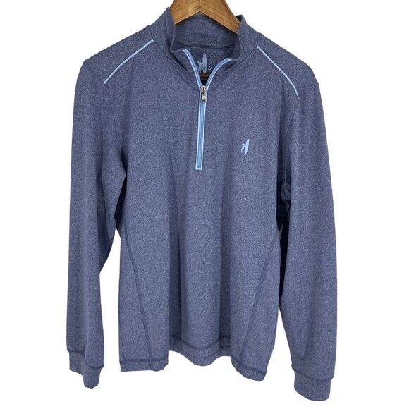 Johnnie-O Flex Prep-Formance 1/4 Zip Blue Long Sleeve Pullover Size S - Picture 1 of 7